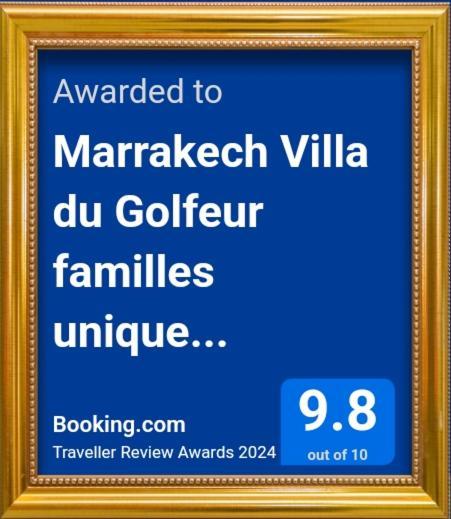 Marrakech Villa Du Golfeur Familles Uniquement Marakeş Dış mekan fotoğraf