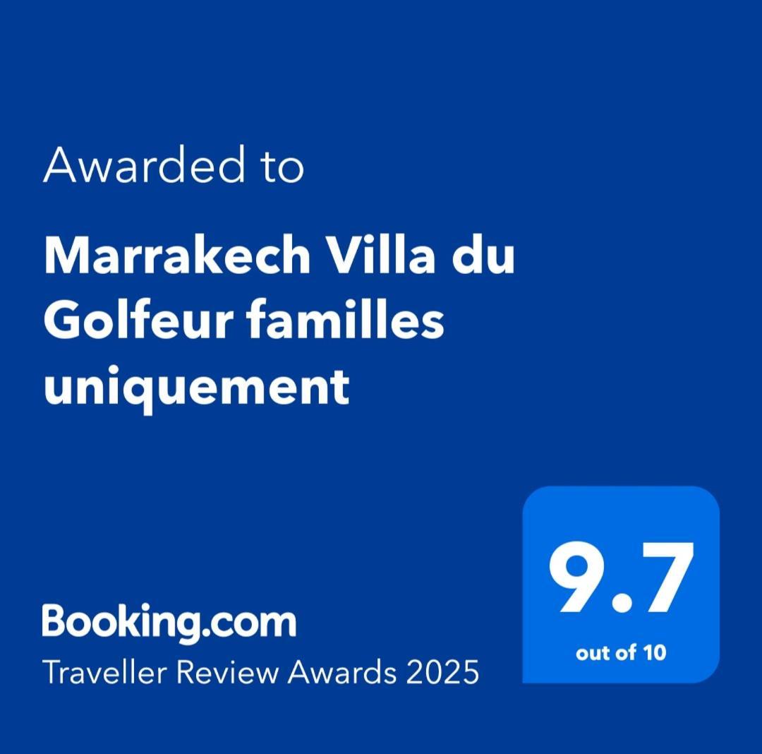 Marrakech Villa Du Golfeur Familles Uniquement Marakeş Dış mekan fotoğraf